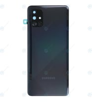 Samsung A71 Arka Pil Kapağı LENS HARİÇ SM-A715F (Siyah)