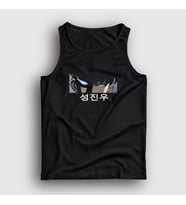 Presmono Unisex Beyaz Arise Sung Jinwoo Solo Leveling Atlet 434569tt (Siyah)
