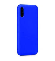 Samsung Galaxy A02 Kılıf Kamera Korumalı Silikon Rubber Arka Kapak (Mavi)