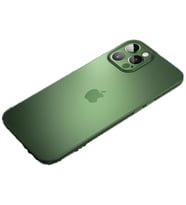 Uyumlu Model Apple iPhone 11 Pro Max Kılıf Ultra İnce Hayalet Sert Kapak (Koyu Yeşil)