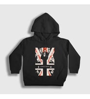 Presmono Unisex Çocuk Beyaz Daniel Craig Film James Bond Kapüşonlu Sweatshirt 257587tt (Siyah)