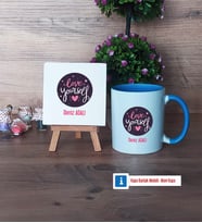 Love Yourself Dekoratif Taş, Kupa Bardak Kırmızı Hediye (Model 3)