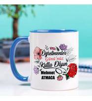 Öğretmenler Gününe Özel Hediye Kupa Bardak (Mavi)