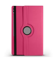 Tab S10 Ultra (X920) / S9 Ultra (X910) / Tab S8 Ultra Uyumlu Dönen Standlı 360 Tablet Kılıf (Pembe)