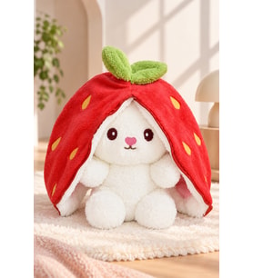 Özgüner Uyku Arkadaşım Tavşan 45 cm Peluş Tavşan (Kırmızı)
