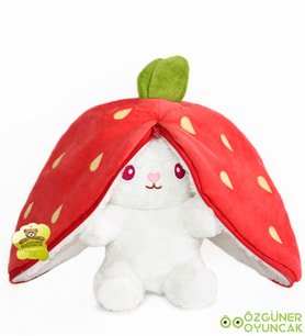 Özgüner Uyku Arkadaşım Tavşan 45 cm Peluş Tavşan (Kırmızı)