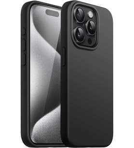 Digimanya Iphone 15 Pro Max Kılıf Silikon Lansman Soft Yumuşak Kamera Korumalı Kapak (Siyah)