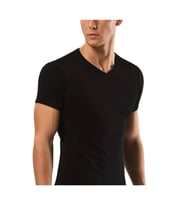 Yıldız Erkek Ribana V Yaka Body Atlet 60/62 - 6 Adet (Siyah)