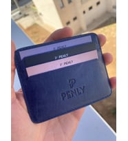 PENLY ERKEK KARTLIK CÜZDAN ORJİNAL HAKİKİ DERİ 5 RENK (Mavi)