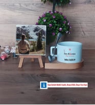 Fen Bilimleri Öğretmeni Fotoğraflı Dekoratif Taş, Kupa Bardak Beyaz Hediye (Model 8)