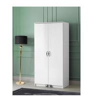 Ekonomik 2 Kapılı Mutfak Kiler Erzak Dolabı 86x50x180 (Beyaz)