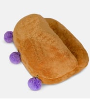 Peluş Ayak Isıtıcısı,panduf,terlik (Kahverengi)