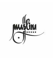 Muslim Kaligrafi Araba Sticer siyah 17x15 CM (Siyah)