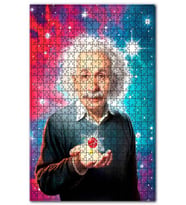 Cakapuzzle Dahi Albert Einstein Atomun Simgesi Görseli Puzzle Yapboz MDF (Ahşap) (500 Parça)