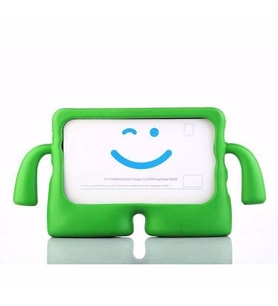 iPad Air 4 2020 Figürlü Tam Uyumlu Silikon Çocuk Kılıf (Yeşil)