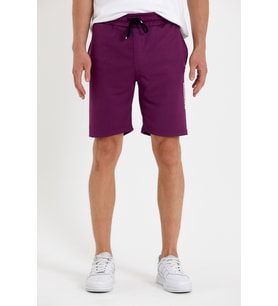Süperlife Erkek Regular Fit Brooklyn Baskılı Şort SPR 208 (Koyu Kırmızı)