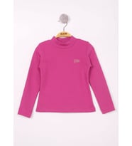 Toontoy Kız Çocuk Tnty Nakışlı Sweatshirt (Koyu Mürdüm - Mürdüm)