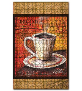 Cakapuzzle Organic Java Cata Rica Afiş Görseli Puzzle Yapboz MDF (Ahşap) (1000 Parça)