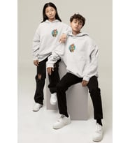 Zootopia Sevgili/Çift/Arkadaşlık 2'li Kapşonlu Sweatshirt Seti (Beyaz)