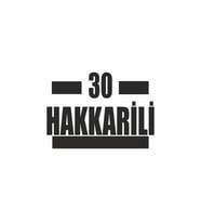 30 Hakkarili Araba Sticker siyah 16x9 CM (Siyah)