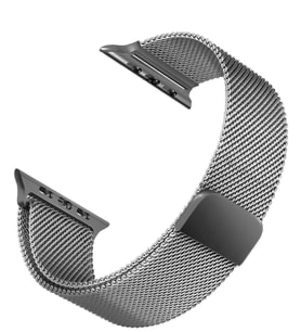 Microsonic Apple Watch 3 42mm Milanese Loop Version 3 Kordon (Gri)