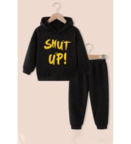 Çocuk Shut Up Eşofman Takımı (Siyah)