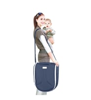Sağlıklı ve Kullanışlı Babycim Bebeğimin 2in1 Yataklı Çantası (Lacivert)