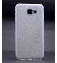 Galaxy J7 Max Kılıf Shining Simli Silikon Kılıf (Gümüş)