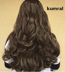 Daha Uzun ve Gür Saçlar için Secret Extensions-Misinalı Postiş! (Kumral)