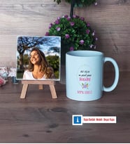 Doğum Günü Hediyesi Fotoğraflı Dekoratif Taş, Kupa Bardak Beyaz Hediye (Model 1)