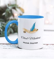 Okul Müdürü Tasarımlı Kişiye Özel Kupa Bardak (Mavi)