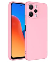 Xiaomi Redmi 12 Kılıf Lansman Tasarım İç Yüzeyi Kadife Silikon (Pembe)