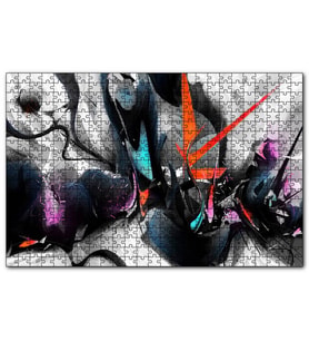 Cakapuzzle Karışık 3 Boyutlu Renkli Şekiller  Puzzle Yapboz MDF (Ahşap) (500 Parça)