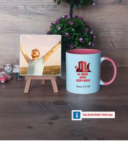 Asker Hediyesi Fotoğraflı Dekoratif Taş, Kupa Bardak Beyaz Hediye (Model 6)