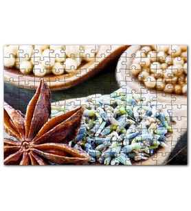 Cakapuzzle Kaselerde Anason ve Muhtelif Baharatlar Puzzle Yapboz MDF (Ahşap) (255 Parça)