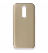 Newface Oppo RX17 Pro Kılıf Premium  Silikon (Gold)