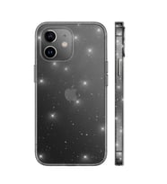Apple iPhone 12 Kılıf Şeffaf İnce Simli Kapak (Renksiz)