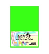 Renkli A-4 Fotokopi Kağıdı 25 li 1 Paket Artlantis Fotokopi Renkli A4 Kağıdı (Yeşil)