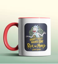 Kişiye Özel Rick and Morty Rick Beyaz Renk Kupa (Kırmızı)