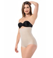 Form Angel 2003 Bayan Lazer Kesim Yüksek Bel Slip Külot Korse (Siyah)