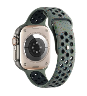 Watch 38mm Kordon Yeni Seri 2023 KRD-02 Silikon Kordon Kayış (Haki)