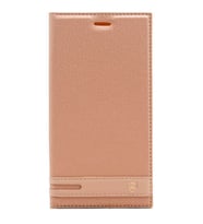 Galaxy A8 2018 Kılıf Elite Kapaklı Kılıf (Gold)