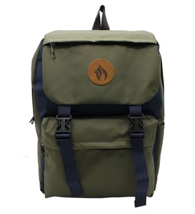 Su Geçirmez İmperteks Kumaş Unisex Sırt ve Okul Çantası 310 (Haki - Siyah) (HAKI-SIYAH)