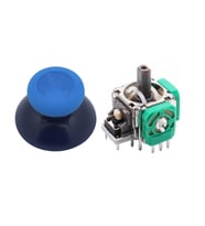 XBOX One Analog Motor Topuz Seti 1+1 One - One S/X - Series S/X Uyumlu Siyah Yeşil (Buz Mavi-Mavi)