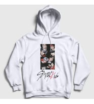 Presmono Unisex Beyaz Members Stray Kids Kapüşonlu Sweatshirt 122983tt (Beyaz)