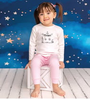 Pia Baby GL2016 İsme Özel Çocuk Pijama Takımı 1-8 Yaş (Pembe)