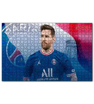 Cakapuzzle Messi PSG Görseli Puzzle Yapboz MDF (Ahşap) (255 Parça)