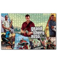 Cakapuzzle GTA 5 Michael Franklin ve Trevor Kompozisyon  Puzzle Yapboz MDF (Ahşap) (500 Parça)