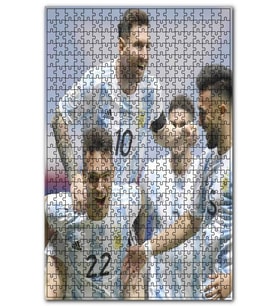 Cakapuzzle Messi Arkadaşları Arjantin Şampiyonlukları Puzzle Yapboz MDF (Ahşap) (500 Parça)