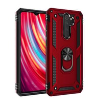 Xiaomi Redmi Note 8 Pro Kılıf Yüzüklü Zırh Tank Vega (Kırmızı)